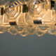 Brutalist Glass Chandelier by Kamenicky Senov, 1970s