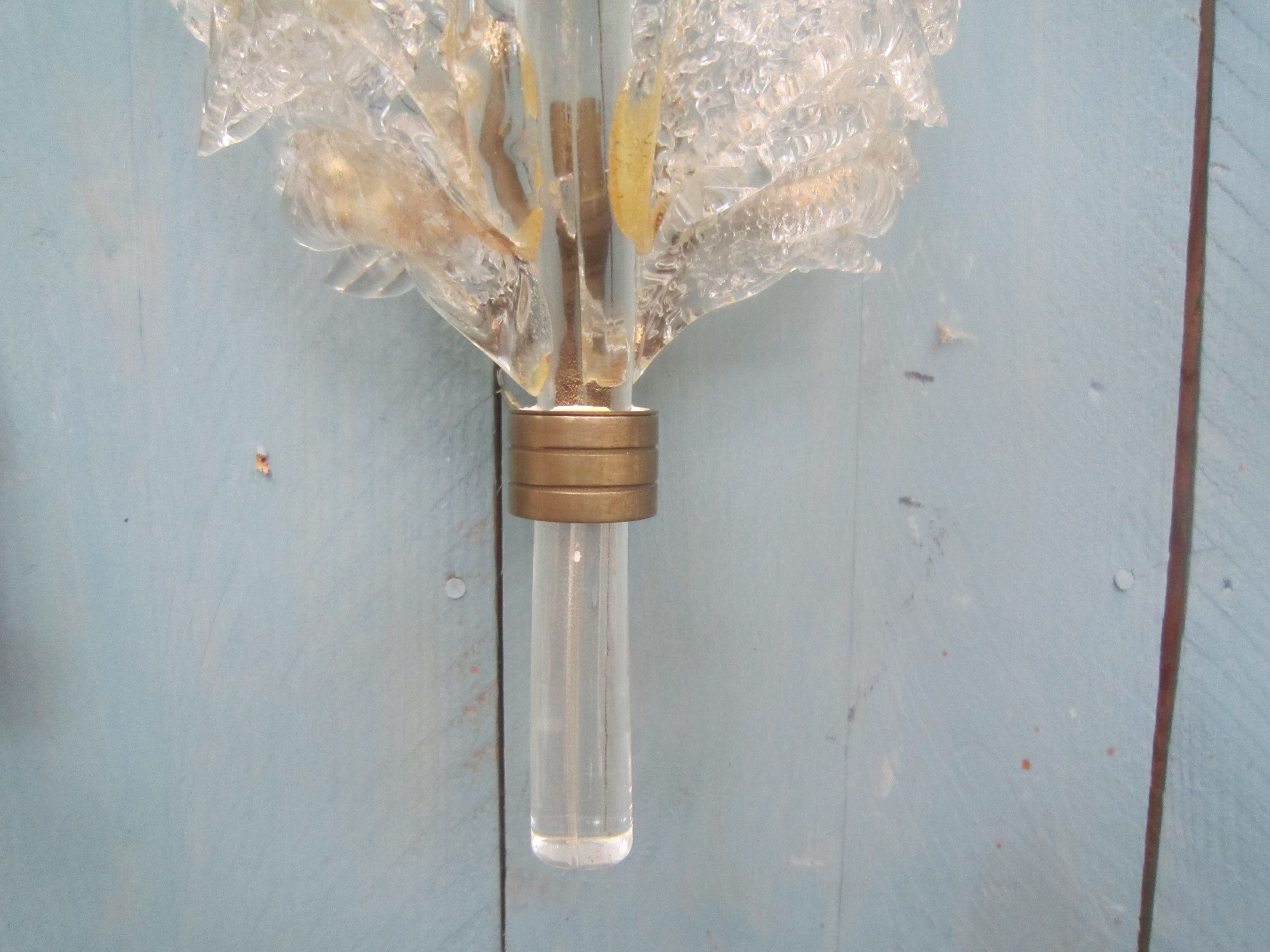 Wall light feather by Barovier and Toso Murano 1950