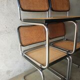 Set of 4 vintage Cesca B32 Marcel Breuer chairs