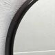 Brown plastic oval mirror, 1960s/1970s