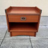 Navy bedside table