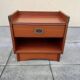 Navy bedside table