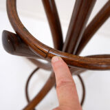 Porte manteau perroquet vintage en bois courbé