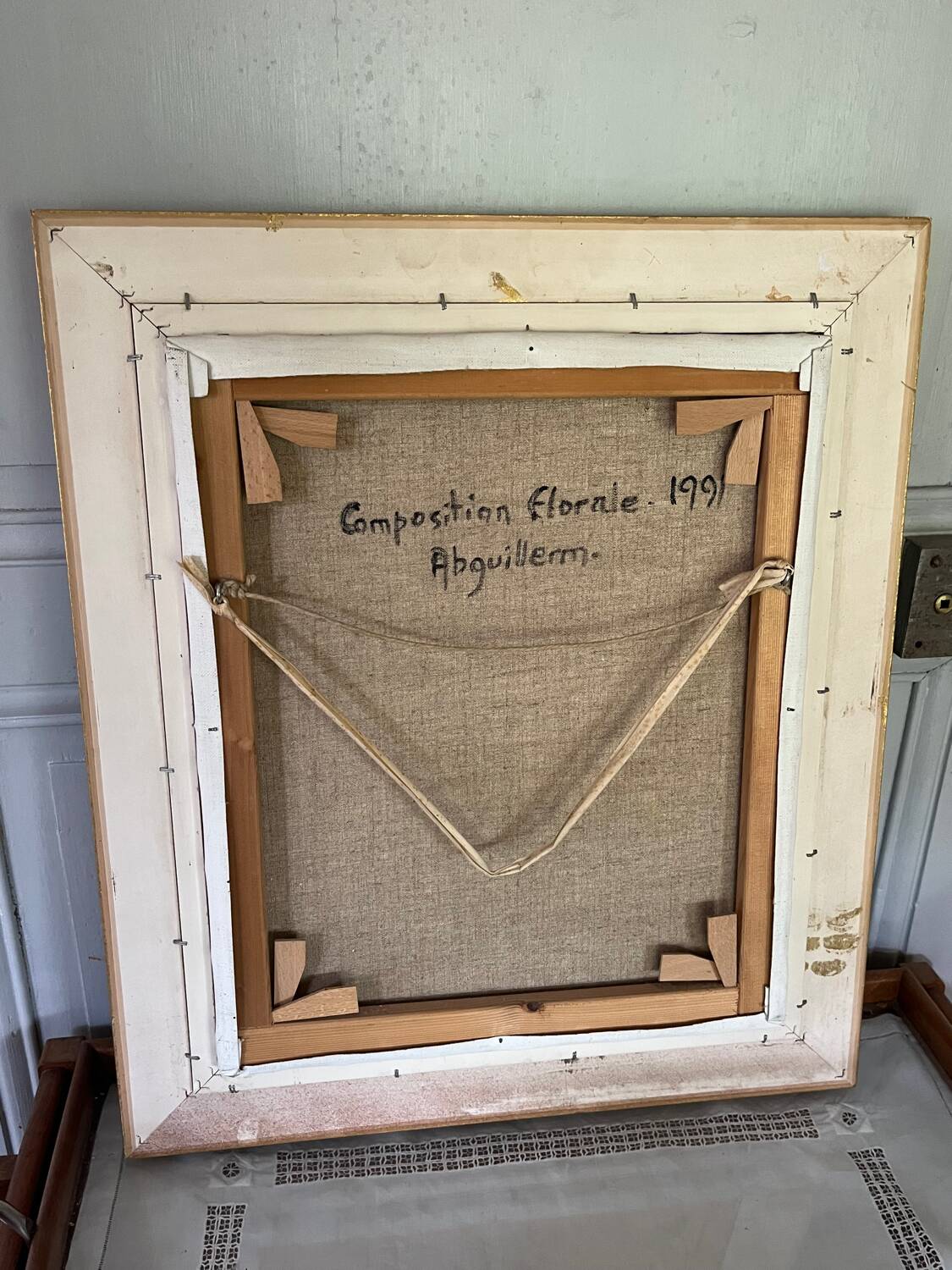 Oil on canvas - flowers - Abguillerm