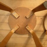 Pair of NE60 stools designed by Alvar Aalto, Artek, Finland, 1980s