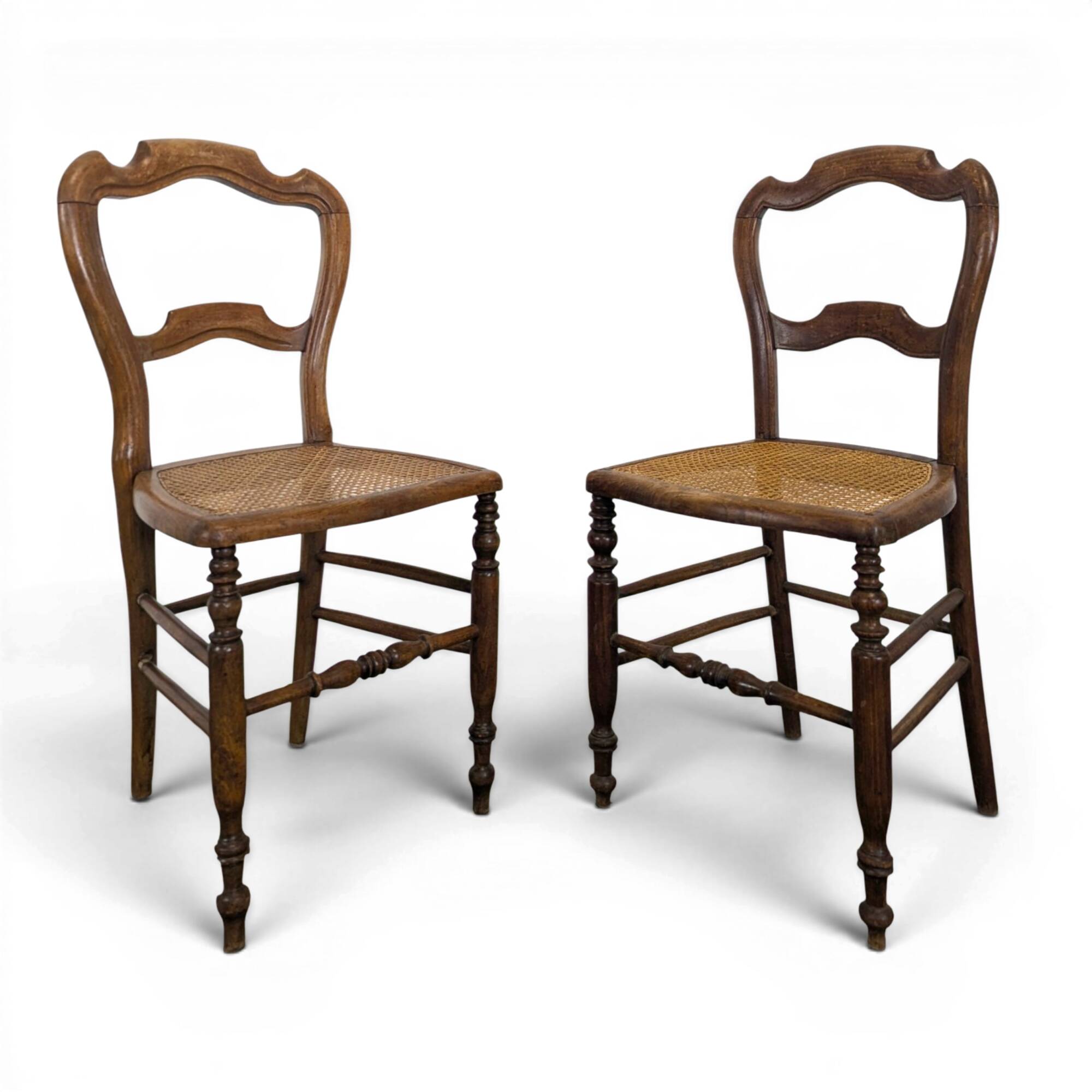 Pair of bedroom chairs from the late 19th century.
