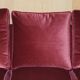 Sofa set and a pair of Victorian velvet armchairs.