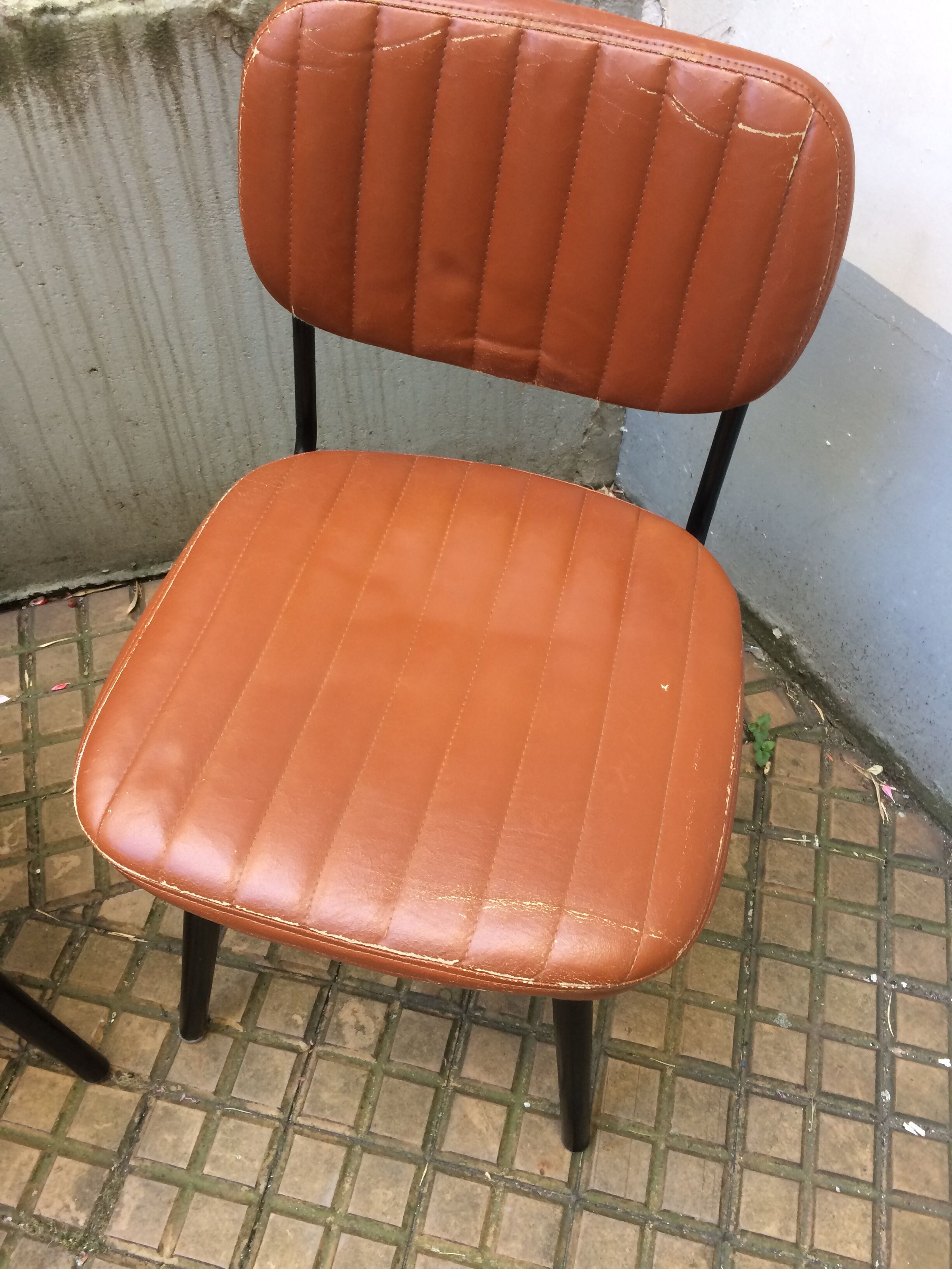 Pair of leather chairs