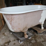 Old cast iron bathtub