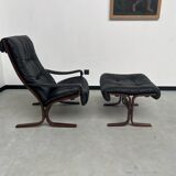 2 "Siesta" armchairs with their ottomans by Ingmar Relling, circa 1970
