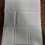 Pair of antique cotton damask napkins with AC monogram