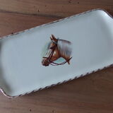 Cake dish platter in Salins earthenware