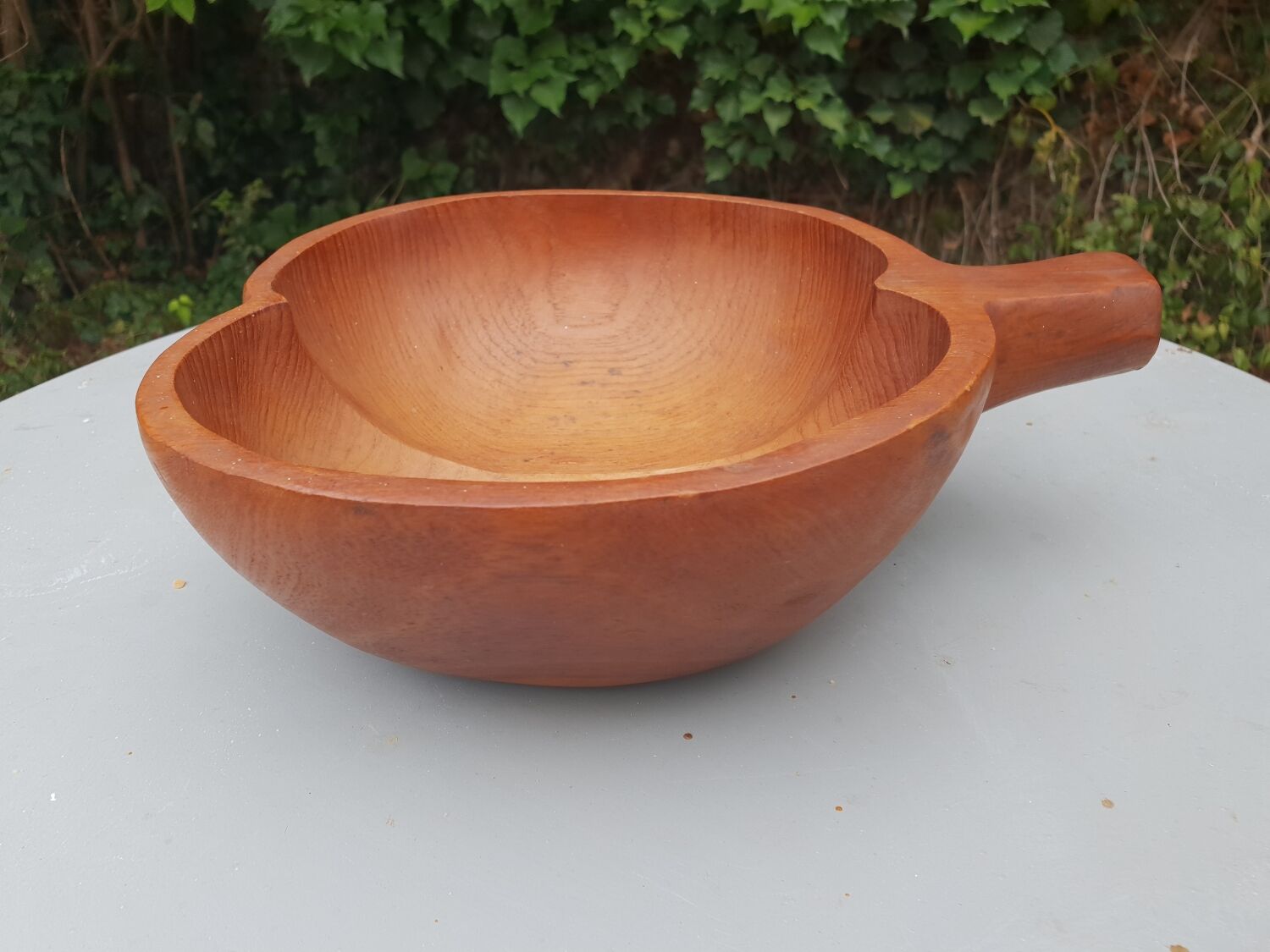 Vintage teak fruit cup
