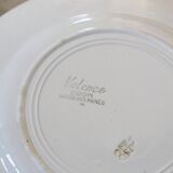 Set of 6 dinner plates, Digoin Sarreguemines, Valence model