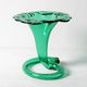 Vintage Green Glass Art Vase / Hand-blown Home Decor / Stilvetro / Rome