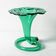 Vintage Green Glass Art Vase / Hand-blown Home Decor / Stilvetro / Rome