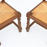 6 straw chairs