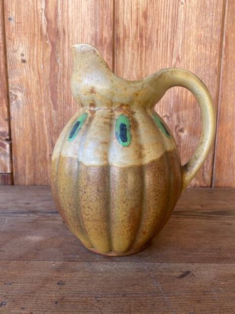 Old ceramic gourd pitcher Louis Lourioux