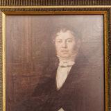 Lot de 4 cadres à canaux et portraits d'aïeux (photos)