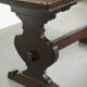 Authentic Italian dining table from the 16th century made of walnut
