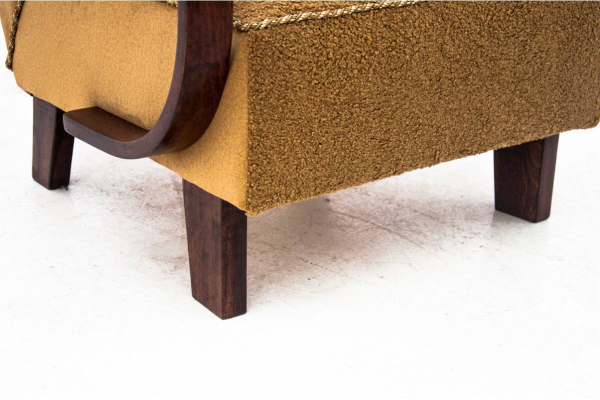 Boucle armchair, designed by J. Halabala, Czechoslovakia, 1930s.