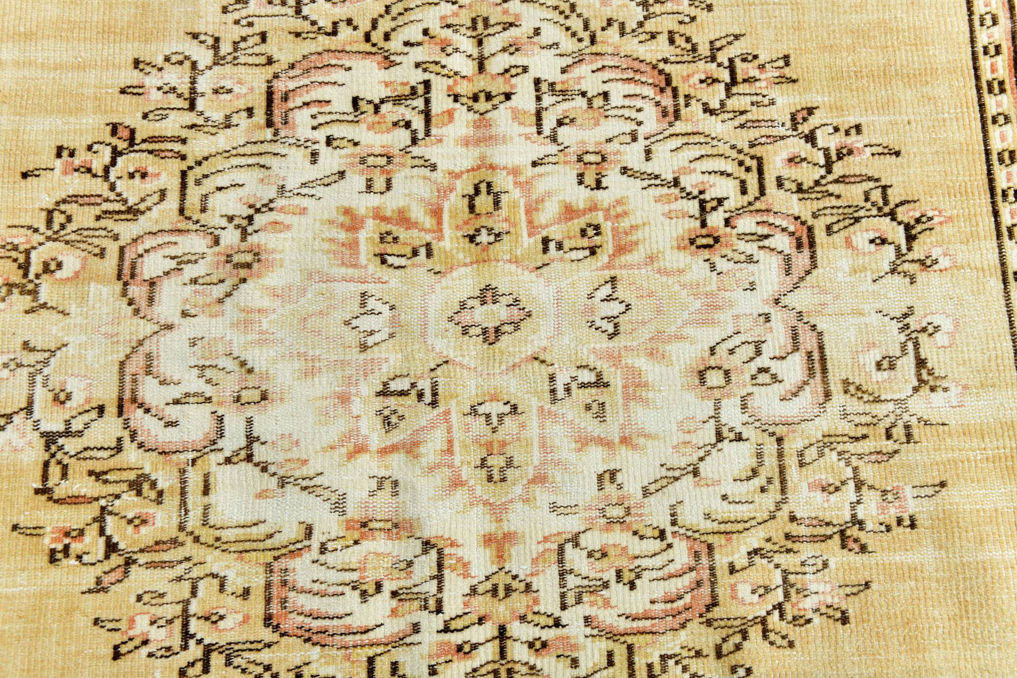 Mustard & Green Handmade Vintage Rug, 184x282Cm