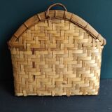 French vintage basket for the wall