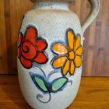 Vase Scheurich West Germany 484 27 Flower Pattern
