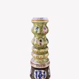 Quimper ceramic candlestick signed Keraluc