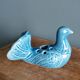Dove bird vase flower holder in ceramic signed Saint Paul de Vence