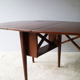 Table de salle à manger extensible, milieu de siècle, années 70