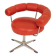Vintage Swirl Chair in Orange Leatherette