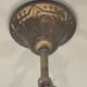 Ensemble de réception en laiton massif et cristal – 2 lustres et 2 applique