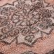 Tapis berbère en laine vintage marocain rose grand 212 x 394 cm, tapis fait main