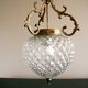 Chiseled glass chandelier