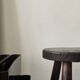 Brutalist wooden farm stool