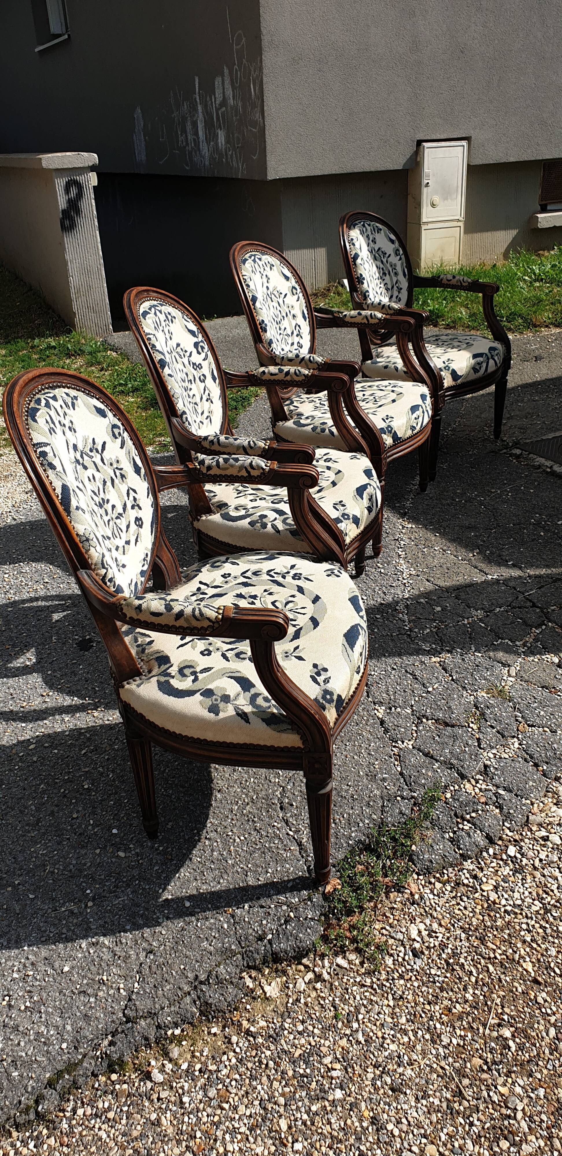 Armchairs Bergeres Louis XVl