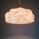 Art Deco pendant light in pink marbled opaline, Scailmont, 1920-30