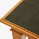 Maxime Old game table oak brass green suede around 1940
