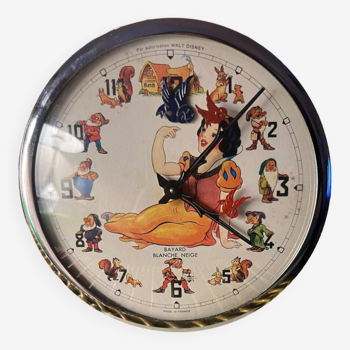 Snow white alarm clock bayard 1970