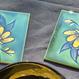 2 tiles signed Vallauris