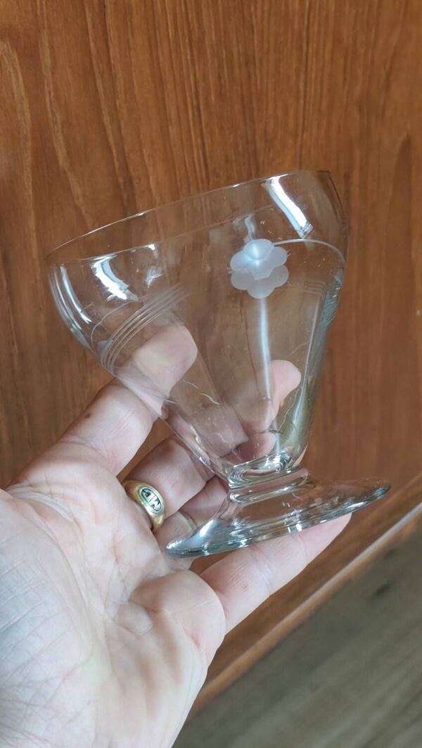 Service 14 pièces verres art déco