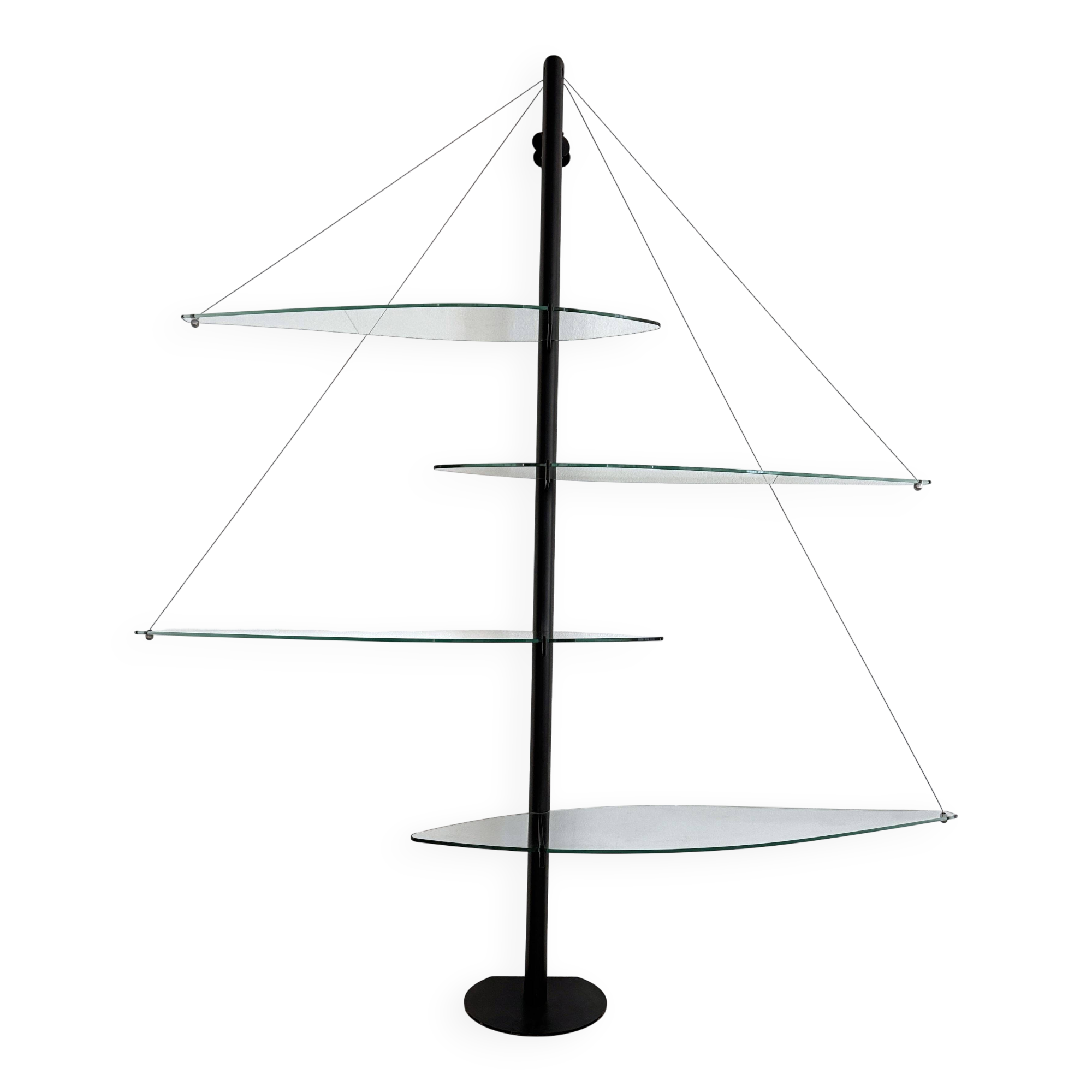 Italian Vintage Shelf Fiordiluna by Tobia Scarpa for Goppion, 1950s