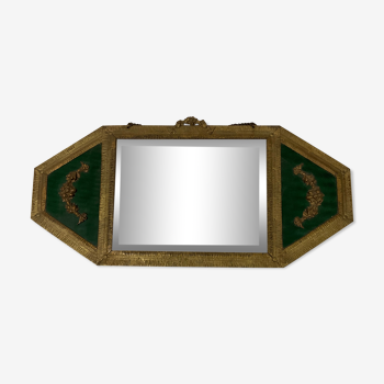 Miroir à pendant 1900 art nouveau décor Louis XV