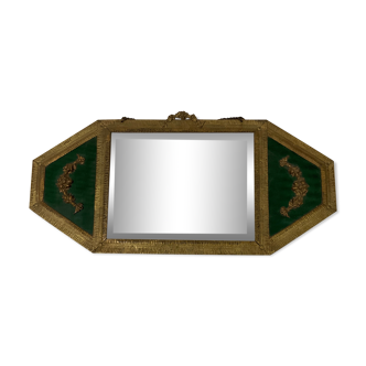 Miroir à suspendre 1900 art nouveau décor Louis XV