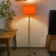 Vintage orange Space Age floor lamp from the 1970s