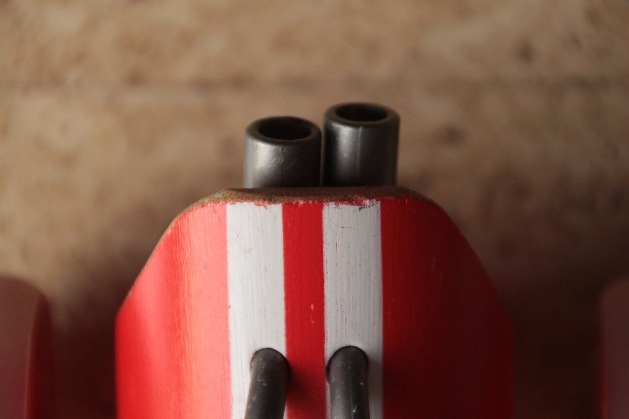 Wooden toy E Racer Hape formula 1 in red bamboo