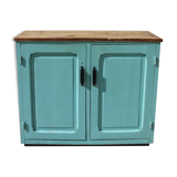 Parisian buffet pâtine blue