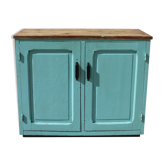 Parisian buffet pâtine blue