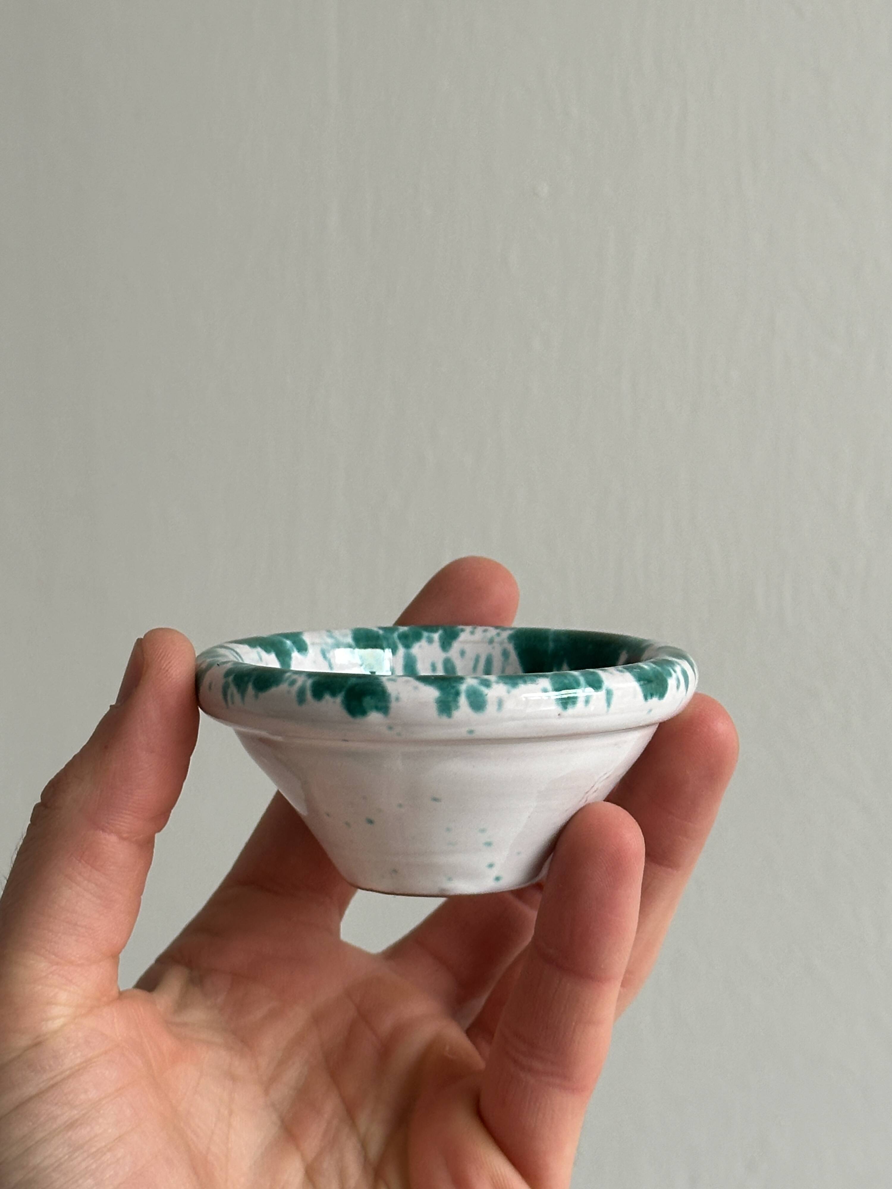 Hand painted ceramic salt and pepper shakers